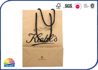 Customized Logo Kraft Paper Bags With Cotton Handles 180gsm