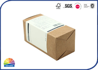 Custom Printed Folding Carton Box Recycled Kraft Paper Cosmetic Shampoo Packaging