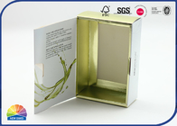 UV Print Gold Paper Box Book Shaped Folding Packaging Box For Soap