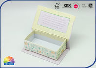 Colorful Print Present Package Hinged Lid Paper Box Small Size
