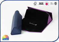 Triangular Collapsible Foldable Gift Box Pack Glasses Flocking Inside