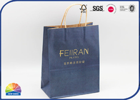 180gsm Eco Natural Kraft Paper Bags With Paper Handle Customized Logo