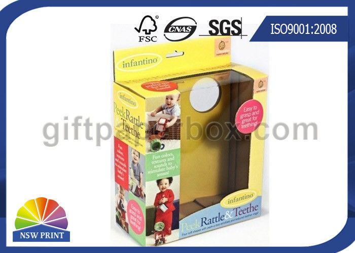 Custom Kids Toys / Dolls Counter Display Box With Clear Windows , Paper Gift Boxes