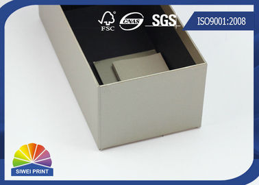 Grey Luxurious Printed Rigid Art Paper Gift Box / Custom Logo Sunglass Packaging Boxes