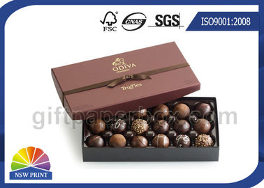 High End Chocolate Packaging Box With Ribbon For Valentine'S Day Gifts Packaging