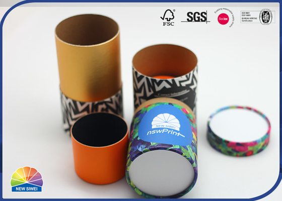Customized Color Logo Cylindrical Kraft Paper Tube Essence Deodorant Set Packaging