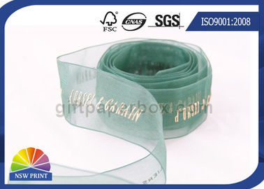 Sheer Packaging Gift Wrap Organza Ribbon For Wedding Florist Corporate