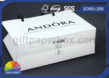 Logo Embossing Custom Printed Paper Gift Bag with Ribbon Closure for Luxury Gift