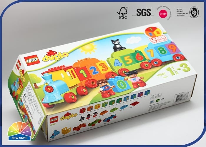 Красочная коробка из гофрированного картона с УФ-логотипом для Lego Packing F-Flute