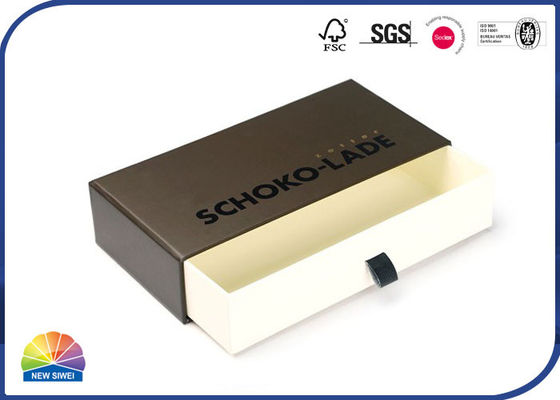 Стиль Matchbox коробок слайдера пятна УЛЬТРАФИОЛЕТОВЫЙ изготовленный на заказ упаковывая для шарфа пояса одеяния