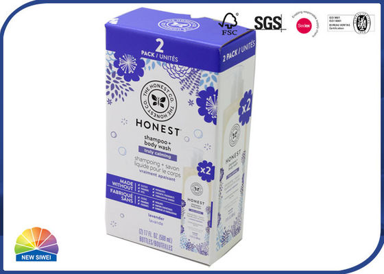 Коробка печати 500ml CMYK гофрированная шампунем упаковывая