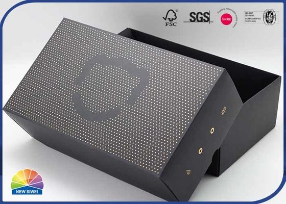 штемпелевать сусального золота коробки прямоугольника картона черноты 350gsm упаковывая