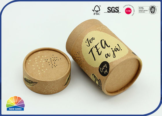 Напечатанный лакировать штейна трубки 120gsm Kraft бумажный упаковывая