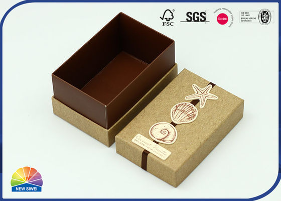 Коробка плеча Paperboard 350gsm Kraft твердая для кондитерскаи